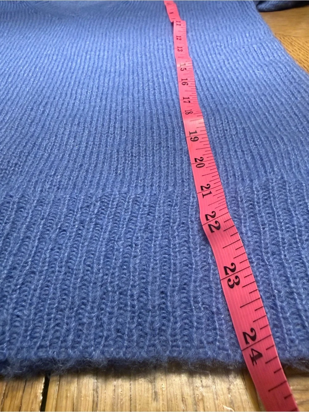 J Crew V-Neck Light Blue Fuzzy Knit Sweater